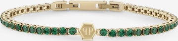 Philipp Plein Jewellery Armband 'Tennis Royal' in Grün: Vorderseite