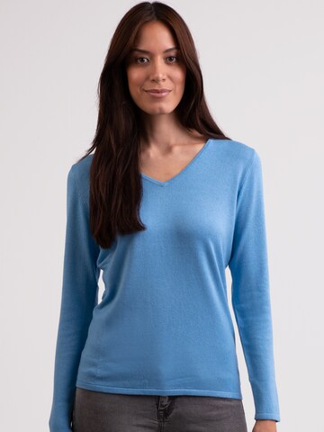 Pull-over CASH-MERE.CH en bleu : devant