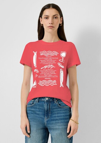 T-shirt QS en rouge : devant