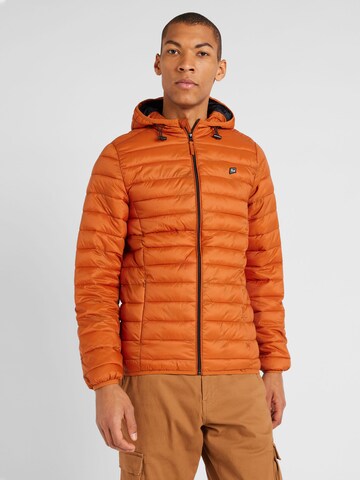 BLEND Winter Jacket 'Romsey' in Orange: front