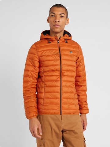 BLEND Winter Jacket 'Romsey' in Orange: front