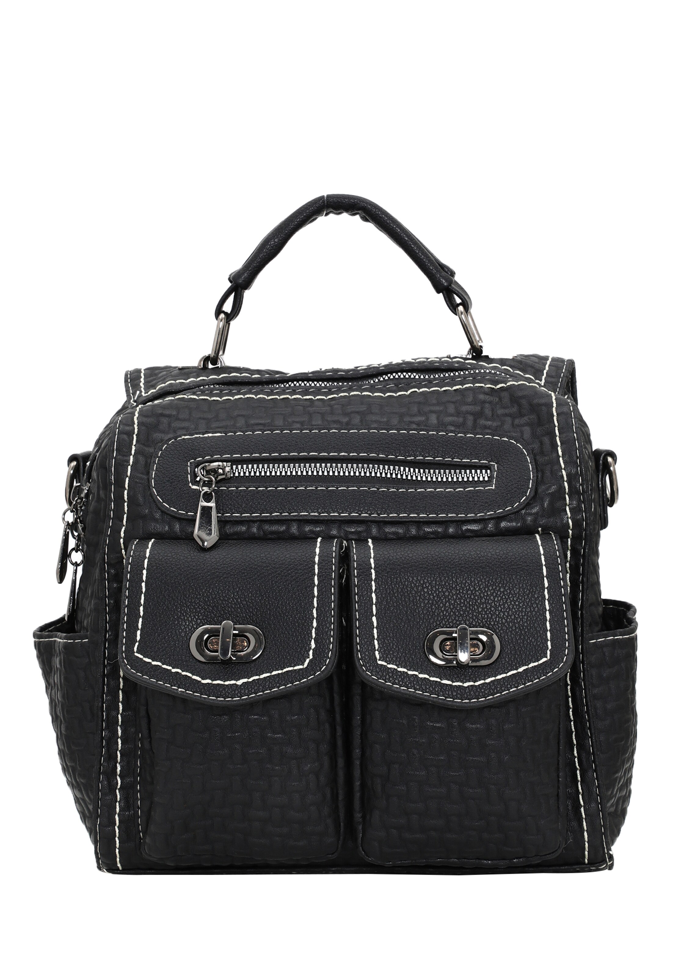 NAEMI Rucksack in Schwarz: Vorderseite