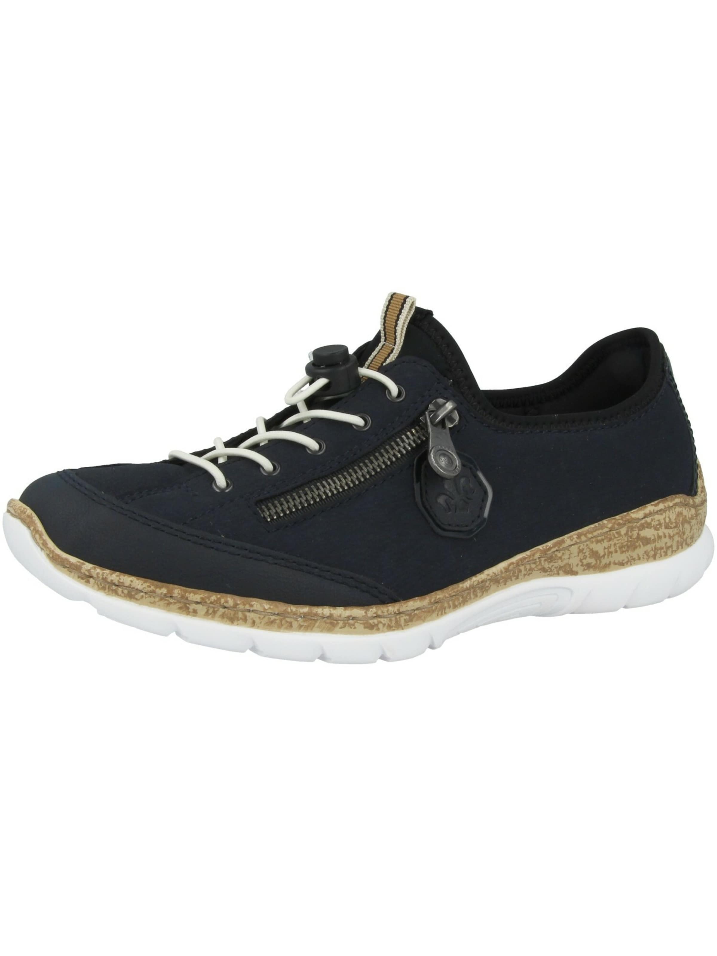 Rieker Platform trainers in Blue: front