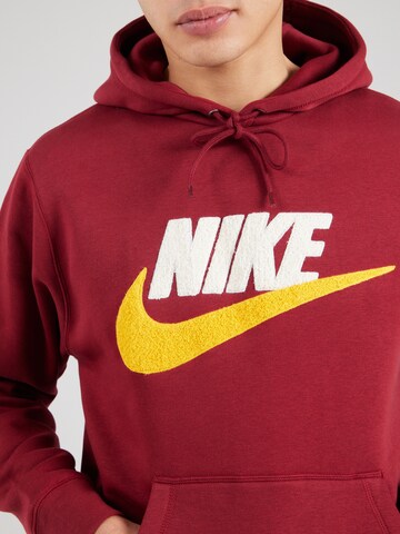 Nike Sportswear Mikina 'CLUB' – červená