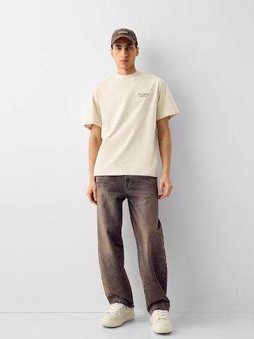 Bershka T-shirt i beige