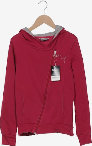 PUMA Sweatshirt & Zip-Up Hoodie in S in Pink: front