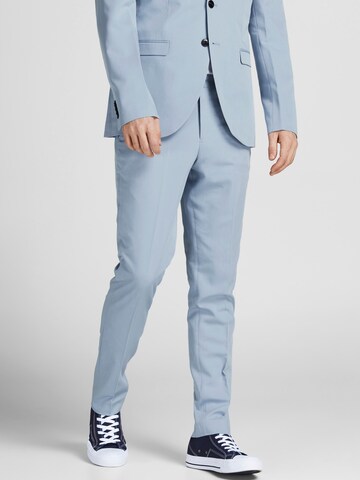 Coupe slim Pantalon à plis 'Franco' JACK & JONES en bleu : devant