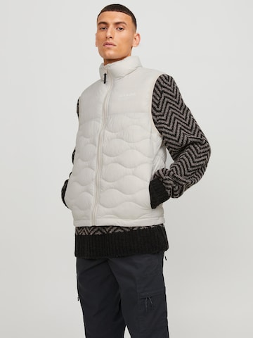 Gilet 'ENOAH' JACK & JONES en beige : devant