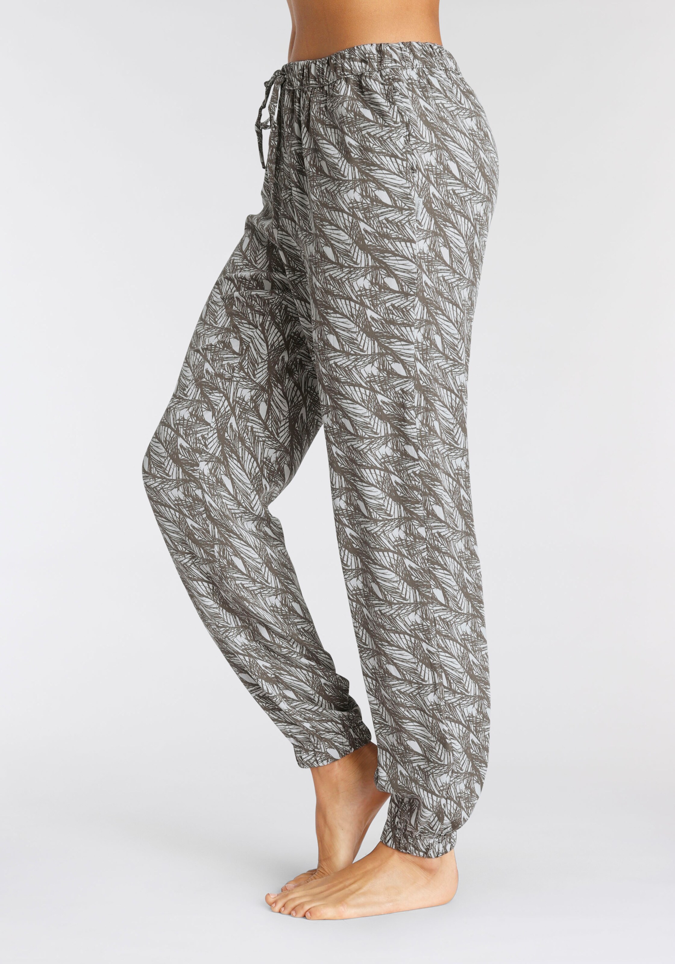 Frauen Wäsche Calvin Klein Pyjamahose in Mokka, Grau - TQ72260
