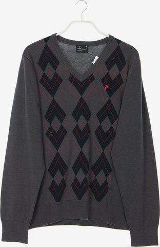 PEAK PERFORMANCE Baumwoll-Pullover XL in Grau: predná strana