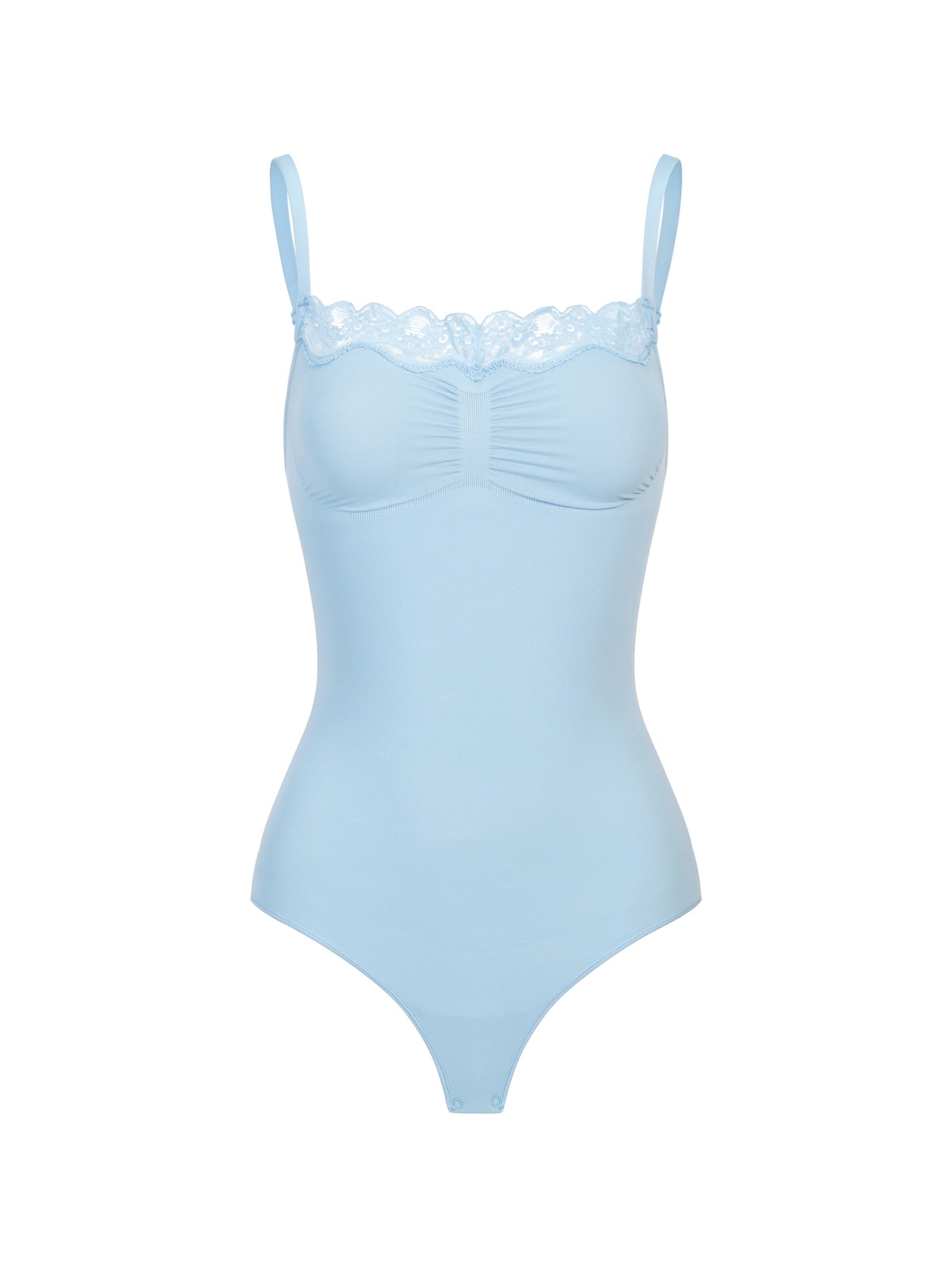 cfab (formerly creamy fabrics) Shaping bodysuit 'Bodysuit Sculpting Shapewear mit Lace' in Blue: front
