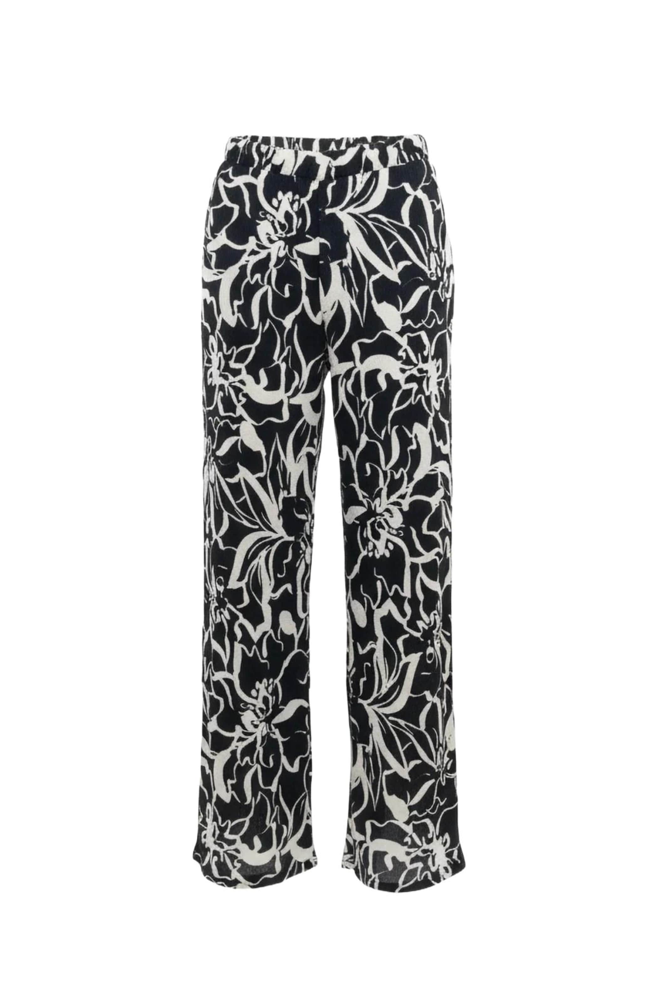 No Matter What Wide leg Broek in Zwart: voorkant