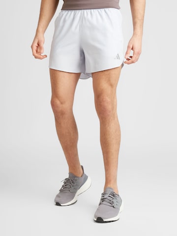 ADIDAS PERFORMANCEregular Sportske hlače 'RUN IT' - bijela boja: prednji dio