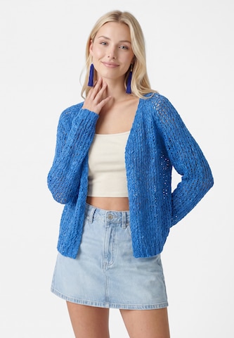 IZIA Gebreid vest in Blauw: voorkant