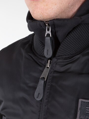 ALPHA INDUSTRIES Between-Season Jacket 'Ma-1 D-Tec' in Black
