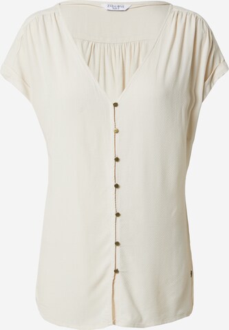 ZABAIONE Blouse 'Nuala' in Beige: voorkant