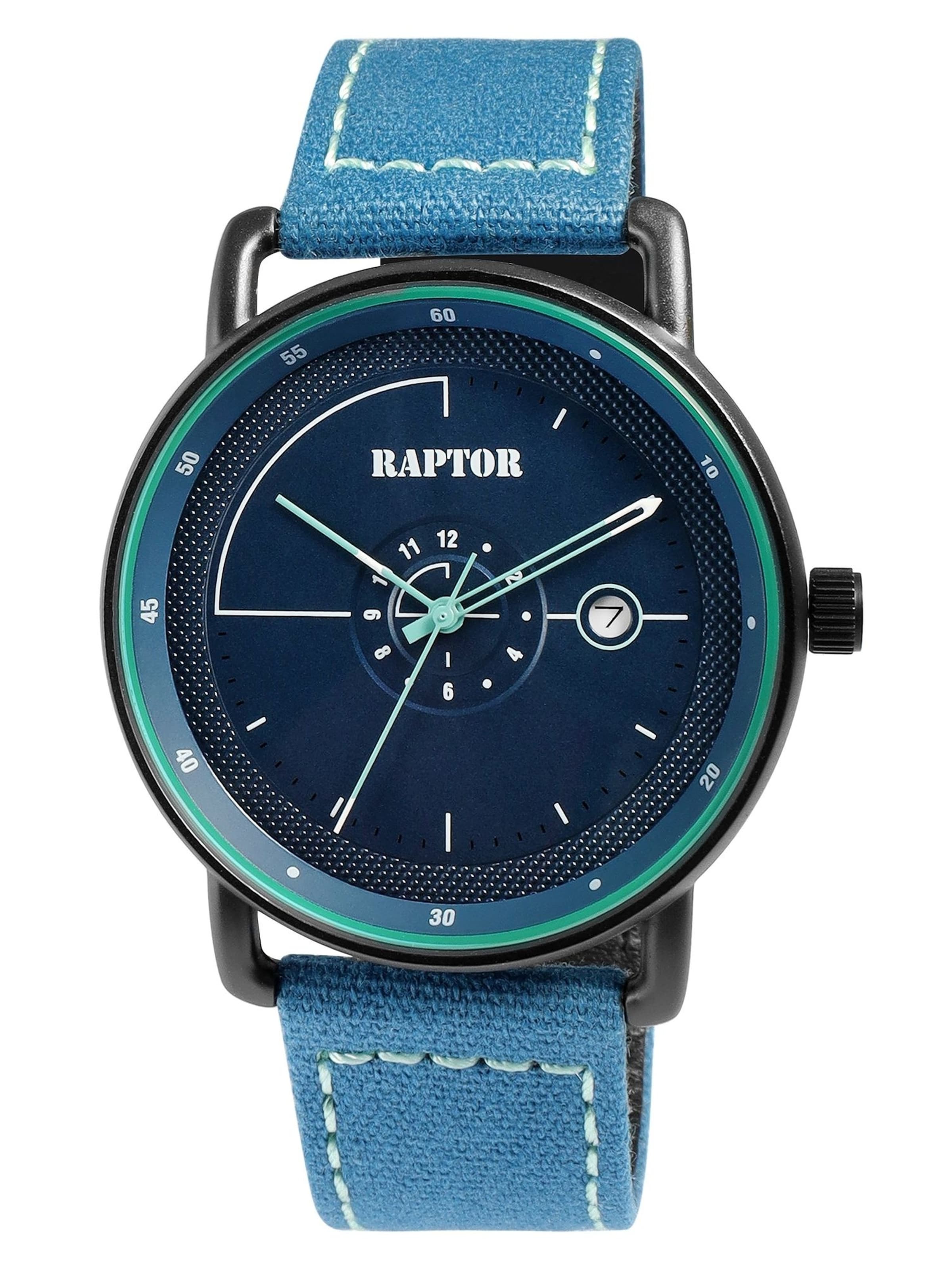 Raptor Analog Watch 'Zoltar, Datumsanzeige' in Blue