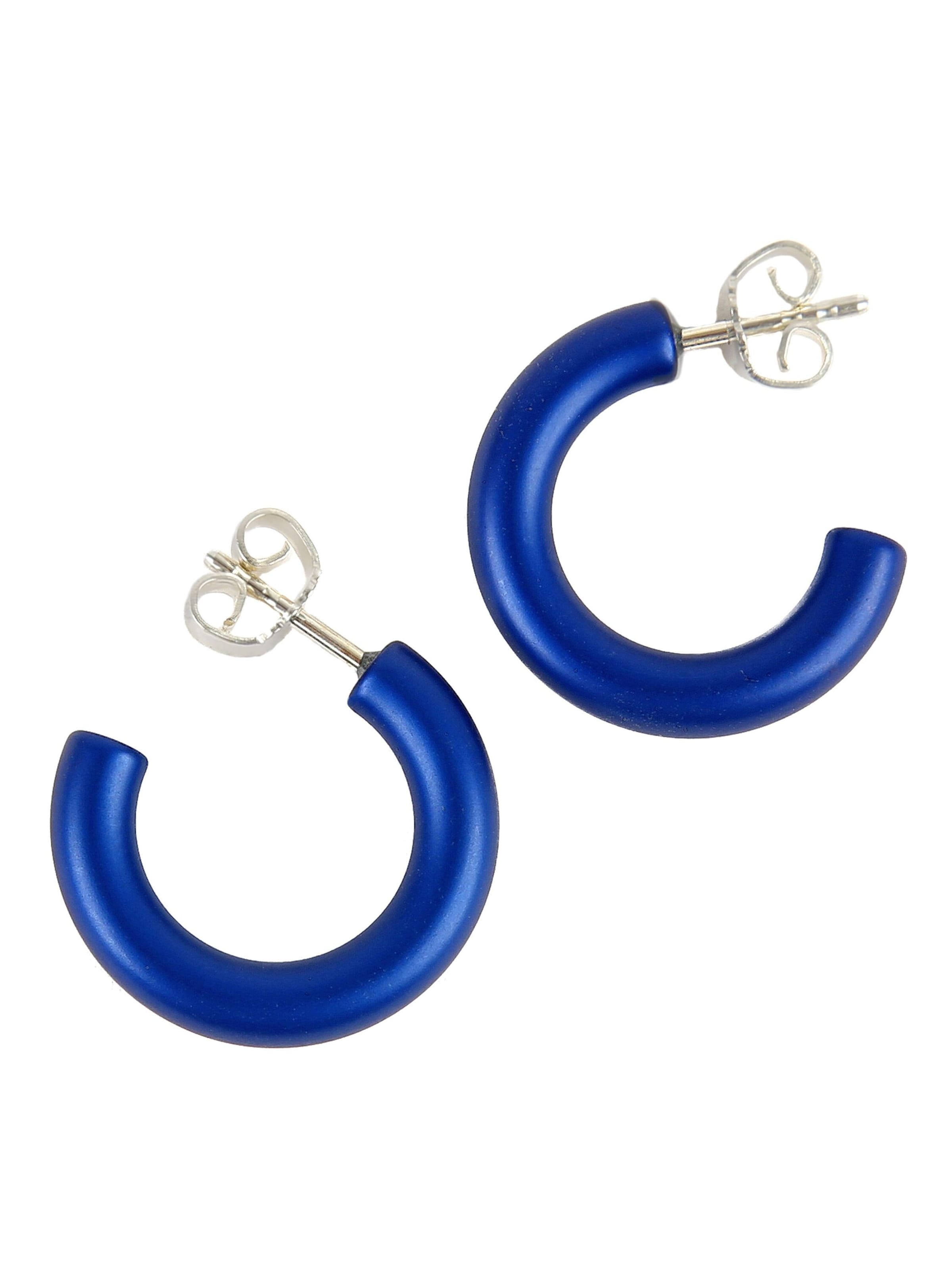 DeMarie Earrings in Blue: front