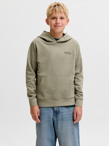 Jack & Jones Junior Sweatshirt 'JJEArchive' in Green: front