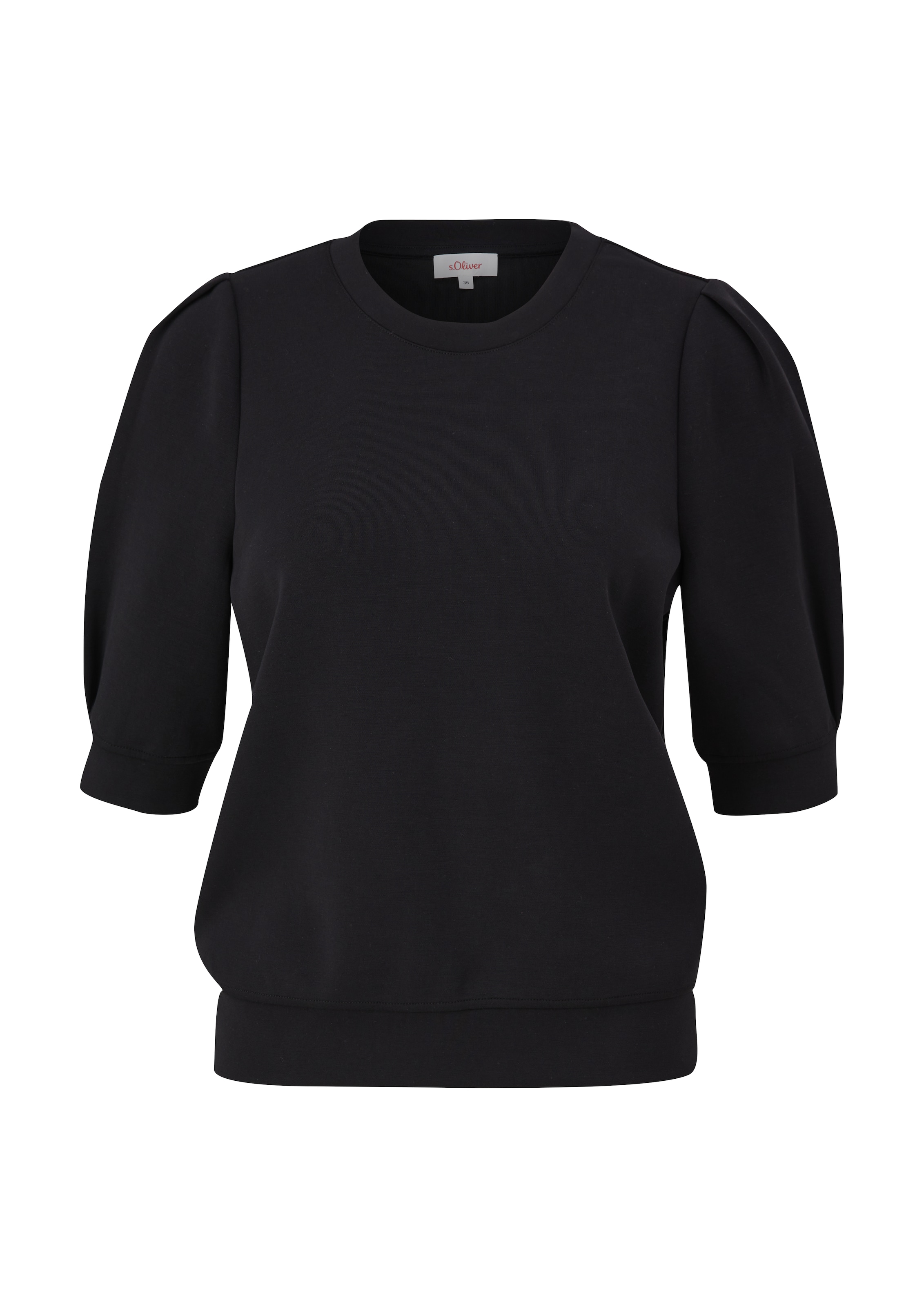 s.Oliver Sweatshirt in Schwarz: Vorderseite