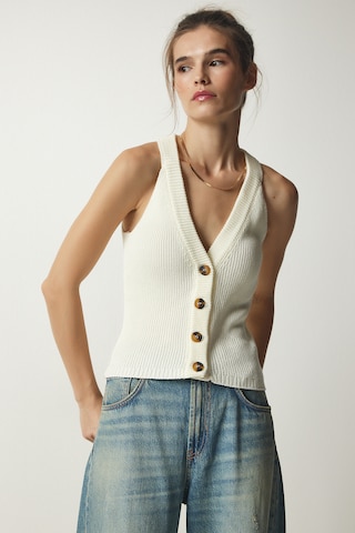 Happiness İstanbul Πλεκτό γιλέκο σε μπεζ