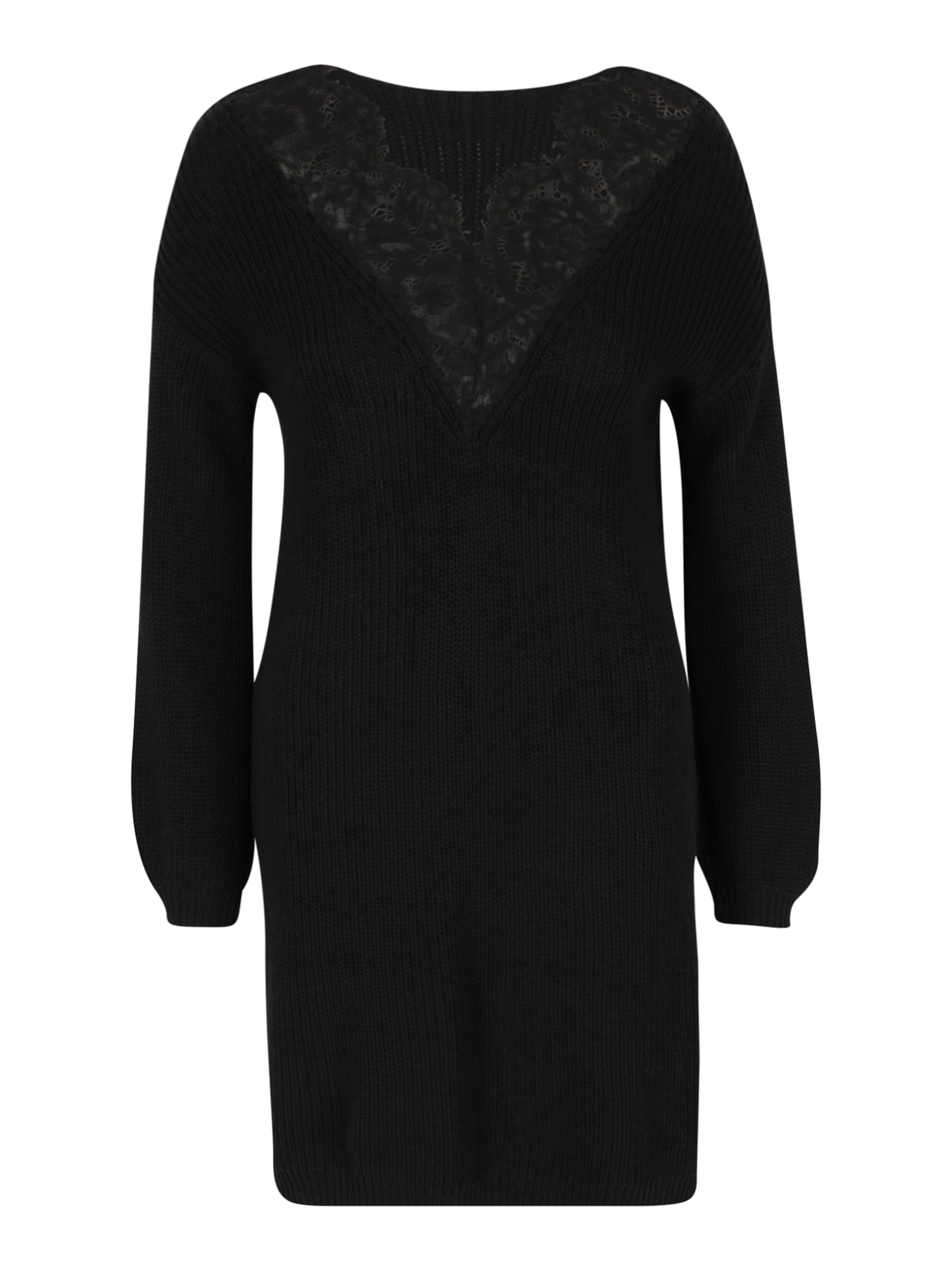 Only Petite - Vestido de punto 'Xenia' en negro: frente