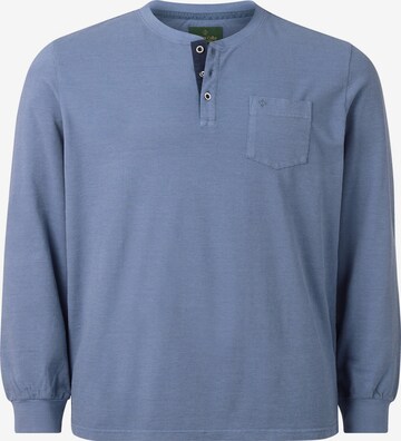 Charles Colby Shirt ' Earl Bryn ' in Blauw: voorkant