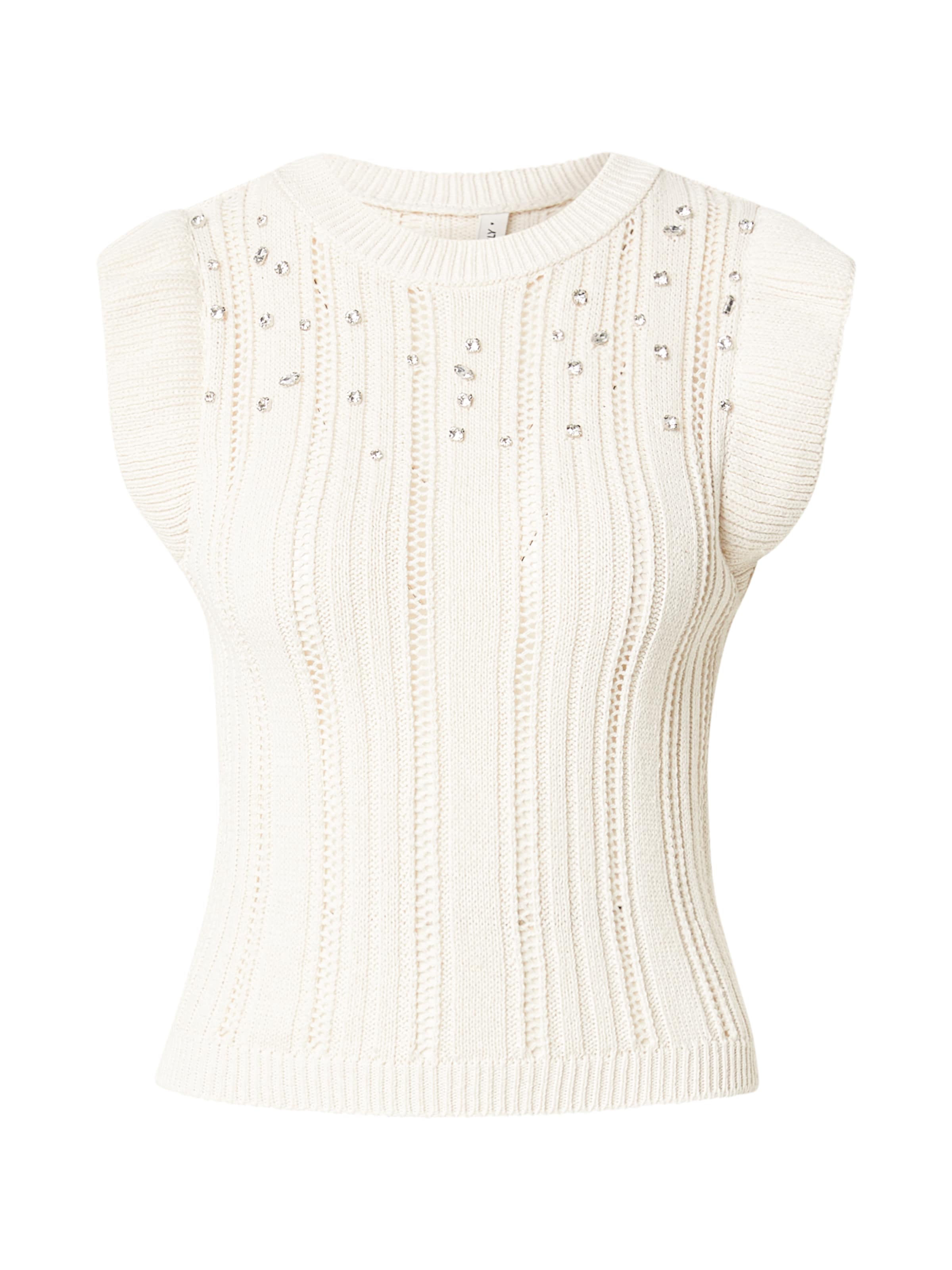 ONLY Sweater 'ONLNew Tulle' in Beige: front