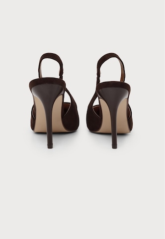 ABOUT YOU Γόβες slingback 'Juna' σε καφέ