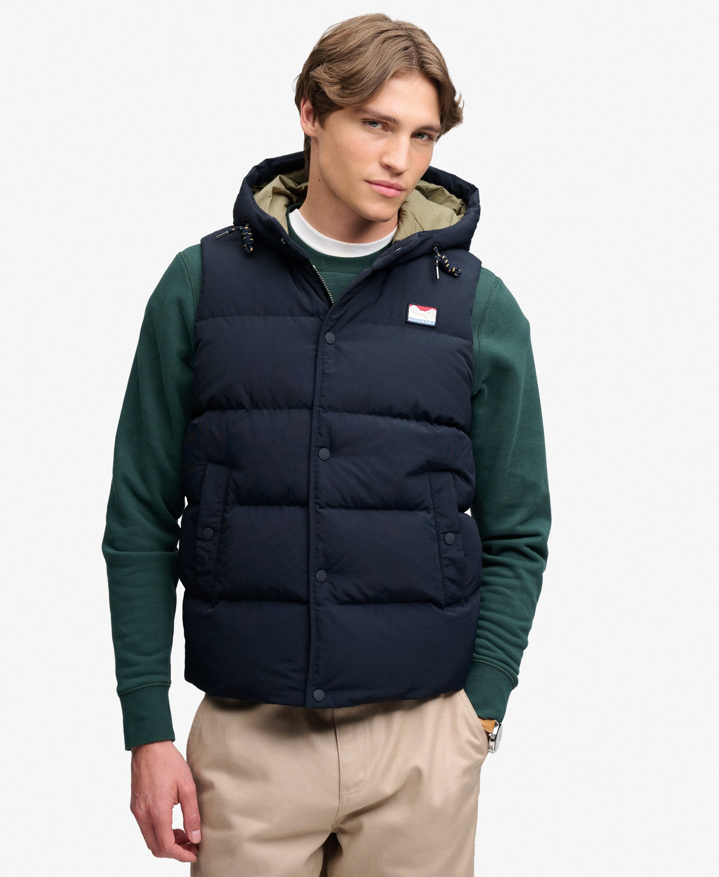 Superdry & Co Bodywarmer 'Everest' in Blauw
