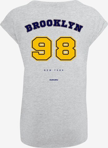 F4NT4STIC Shirt 'Brooklyn 98 NY' in Grau: predná strana