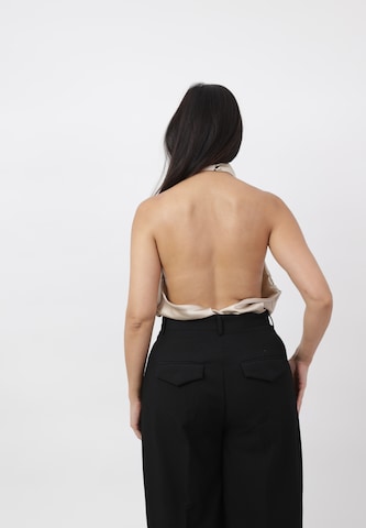 Elara Top in Beige