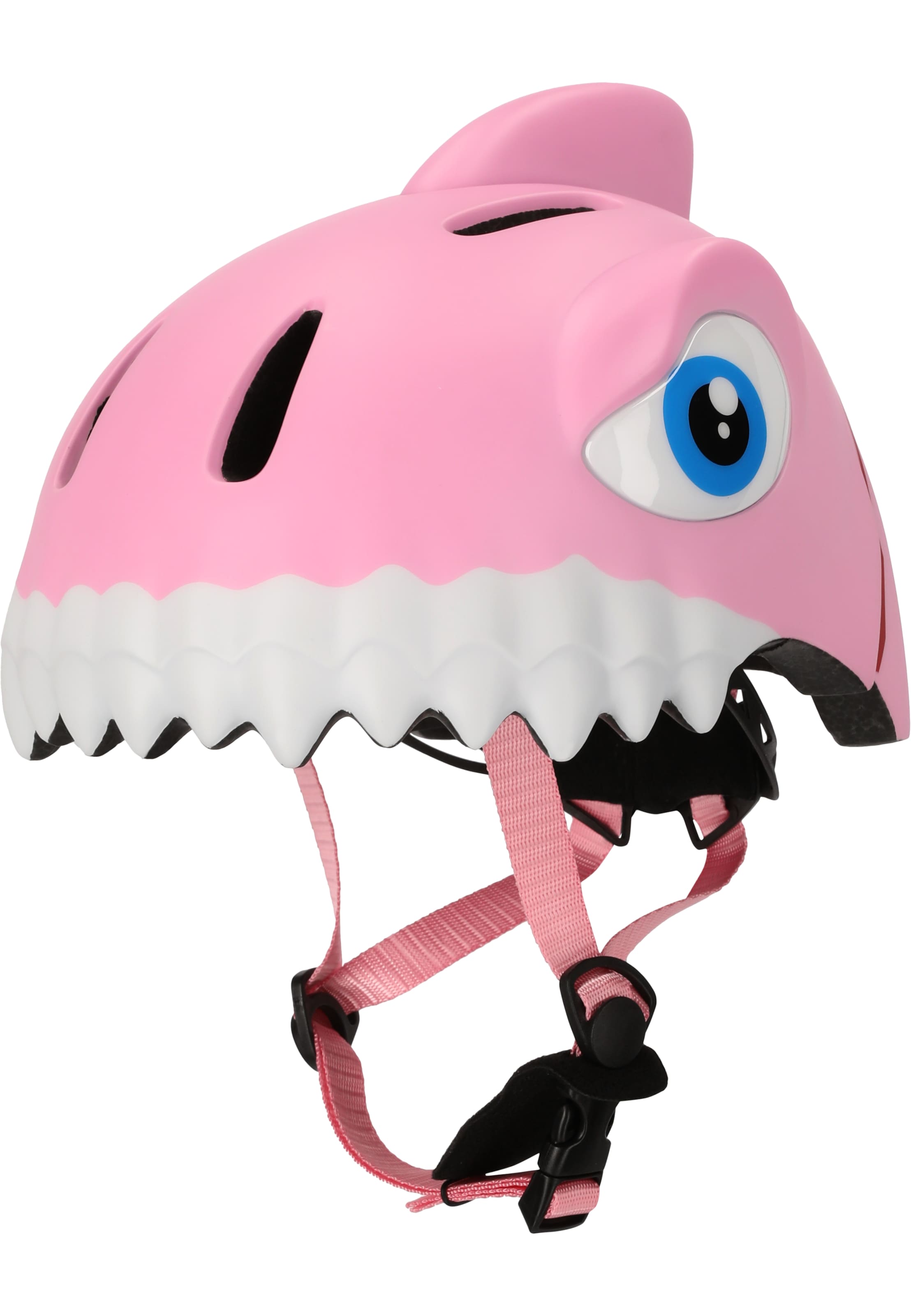 Crazy Safety Helmet 'Shark' in Pink: front