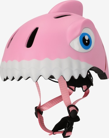 Crazy Safety Helm 'Shark' in Pink: Vorderseite