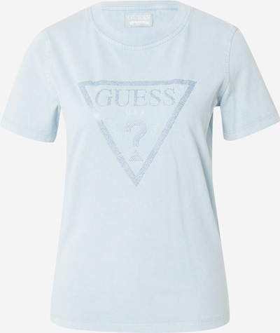 GUESS T-shirt en bleu / bleu ciel, Vue avec produit
