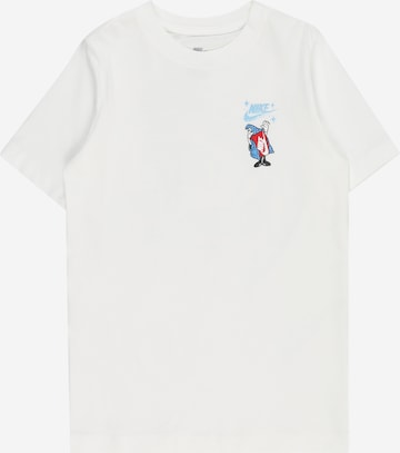 T-Shirt Nike Sportswear en blanc : devant