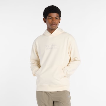 new balance Sweatshirt in Wit: voorkant