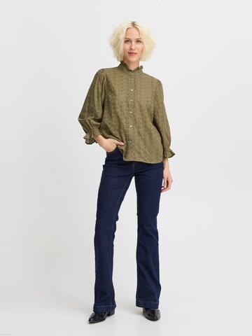 PULZ Jeans Bluse 'Geogina' in Grün