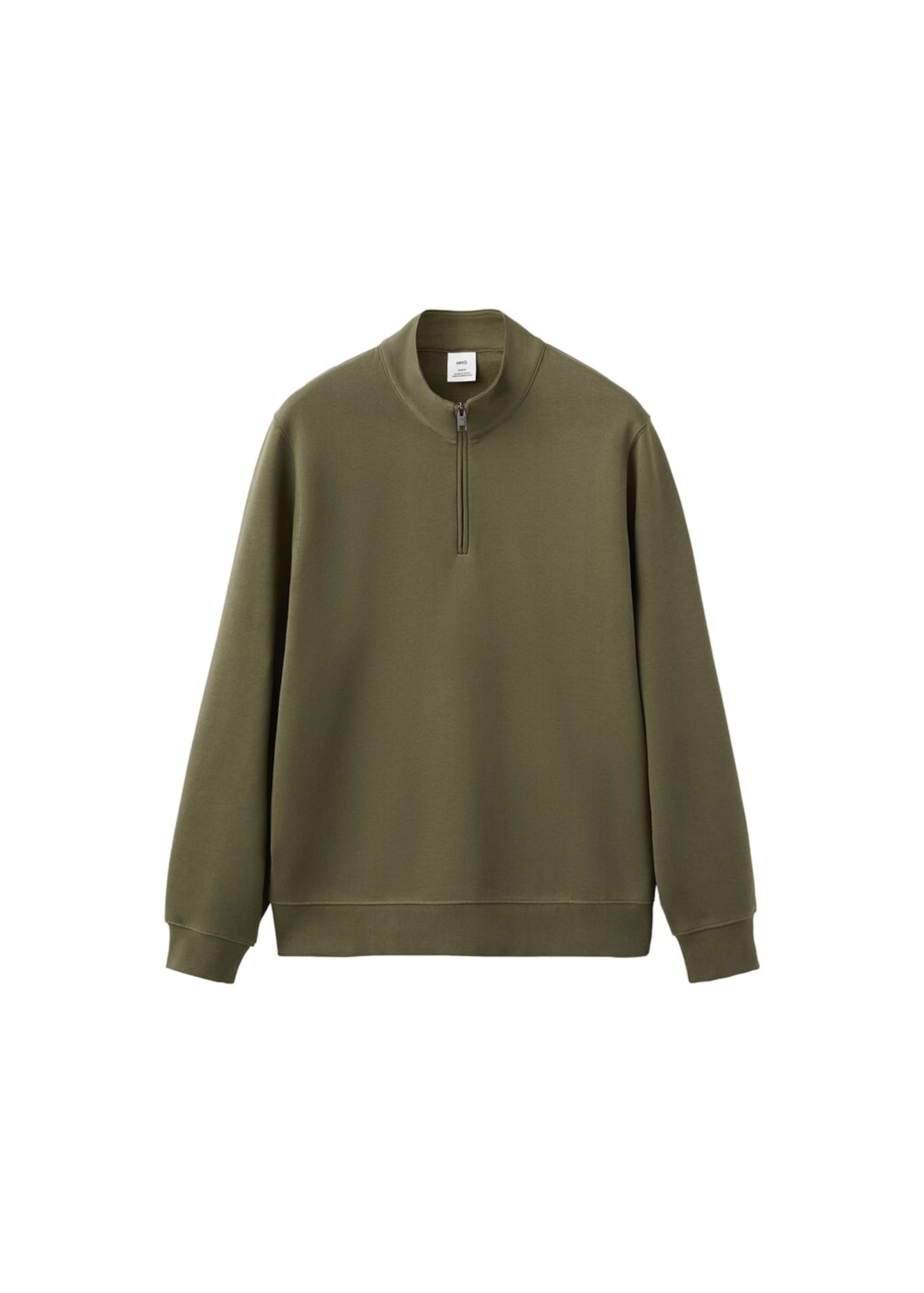 MANGO MAN Sweatshirt 'Winne' in Green: front