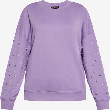 faina - Sweatshirt em roxo: frente