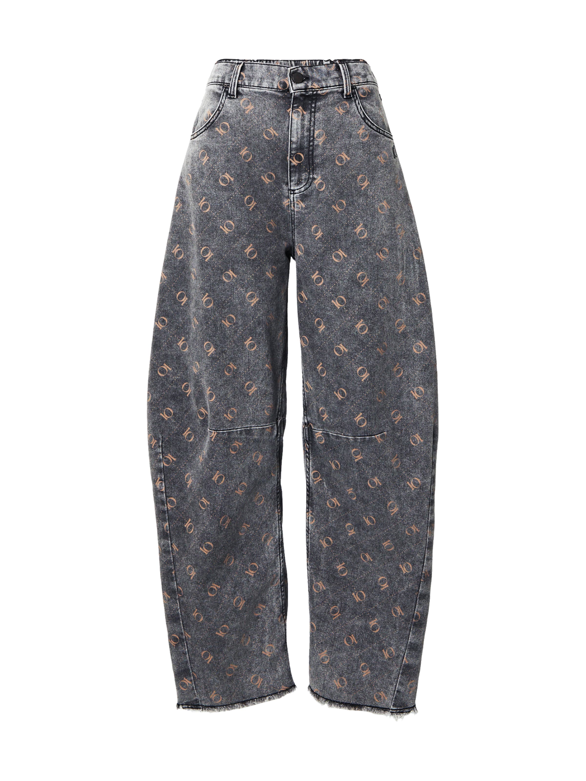 10Days Kottis Teksapüksid 'Western', värv must: eest vaates