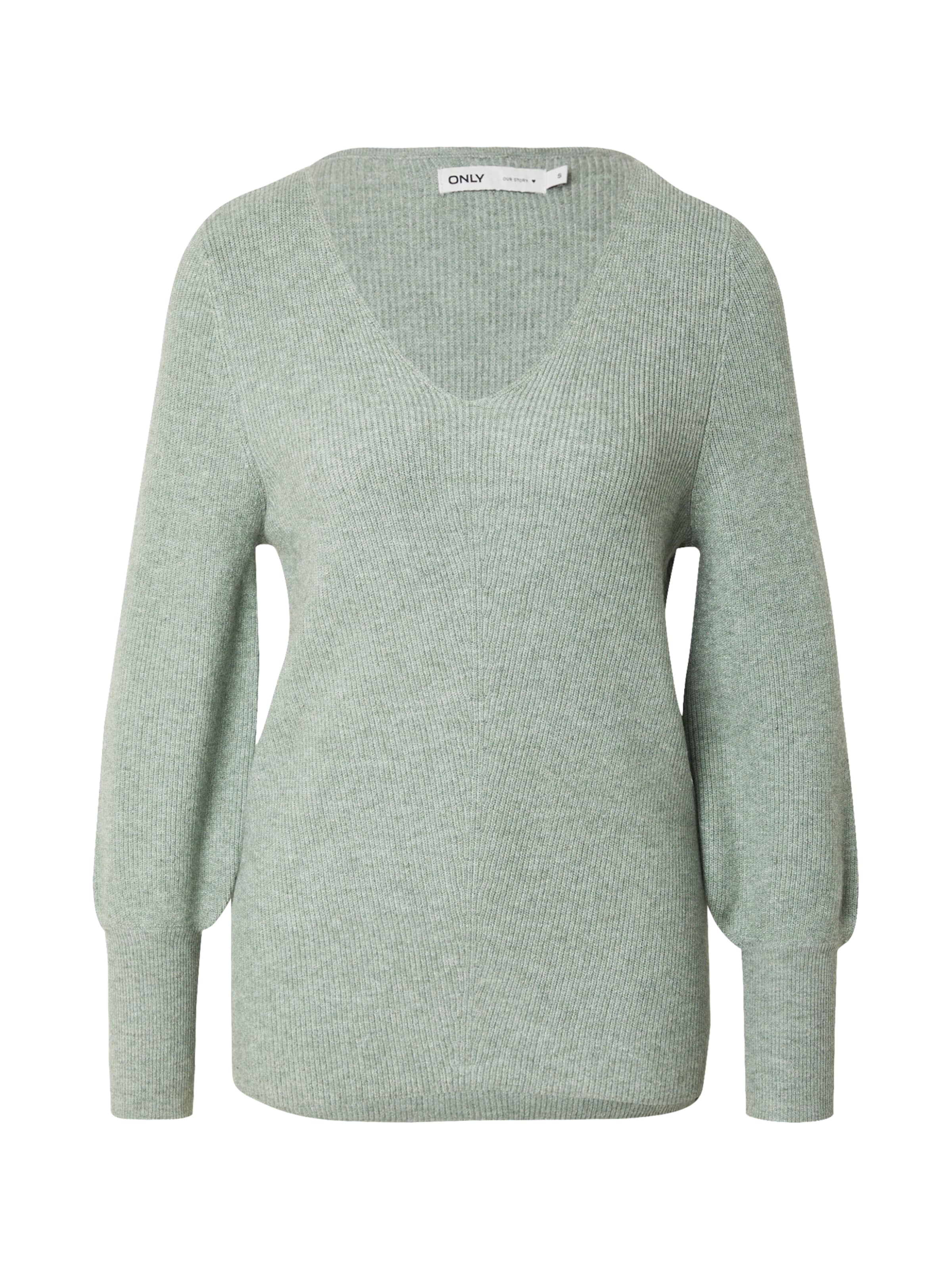 ONLY Свитер 'ONLAtia' в Зеленый: спереди