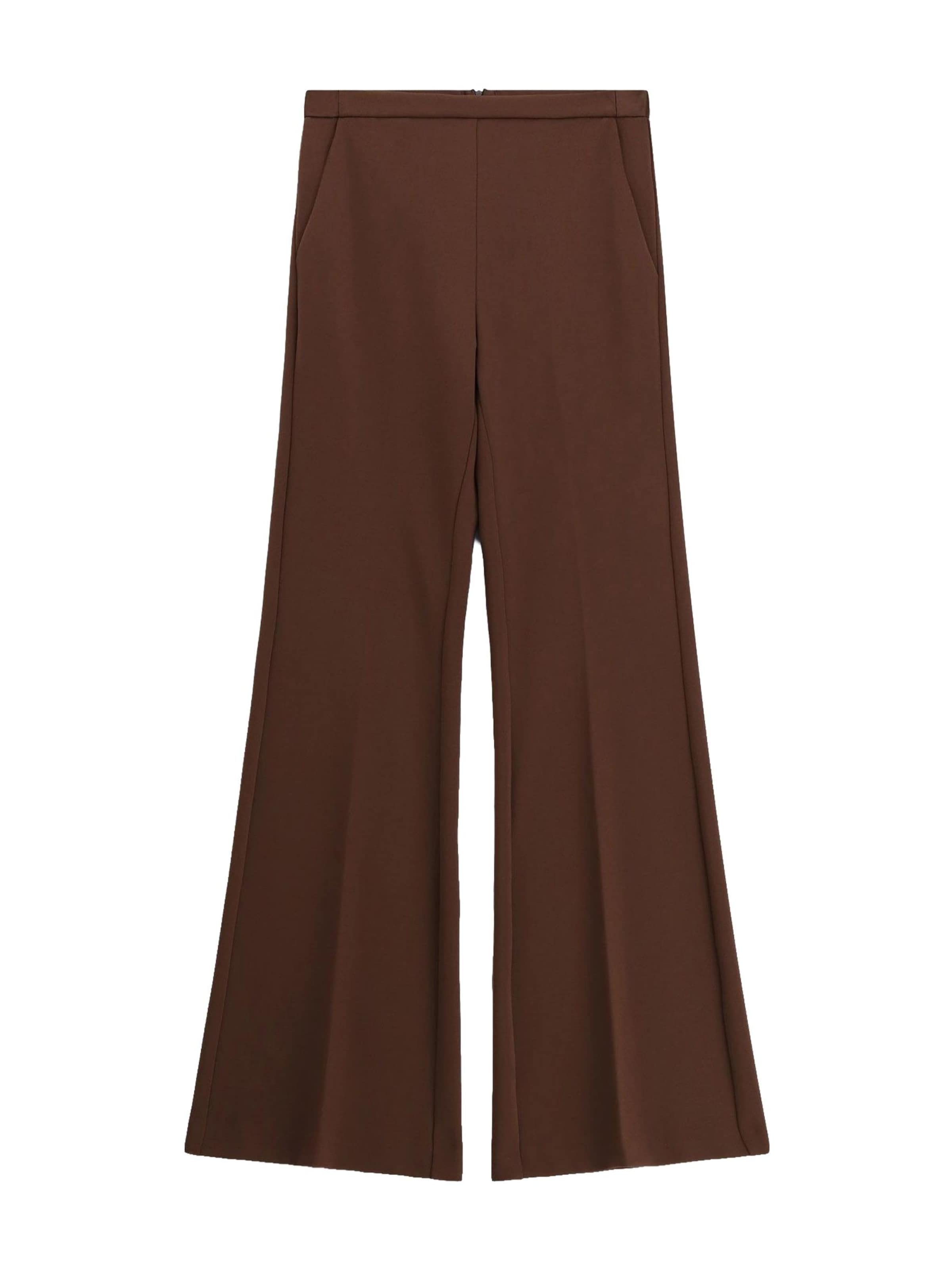 IMPERIAL Flared Hose 'IMPERIAL PANTALONE A ZAMPA'‌‌‌‌‌‌ in Braun: Vorderseite