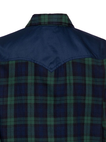 King Kerosin Regular Fit Hemd in Blau