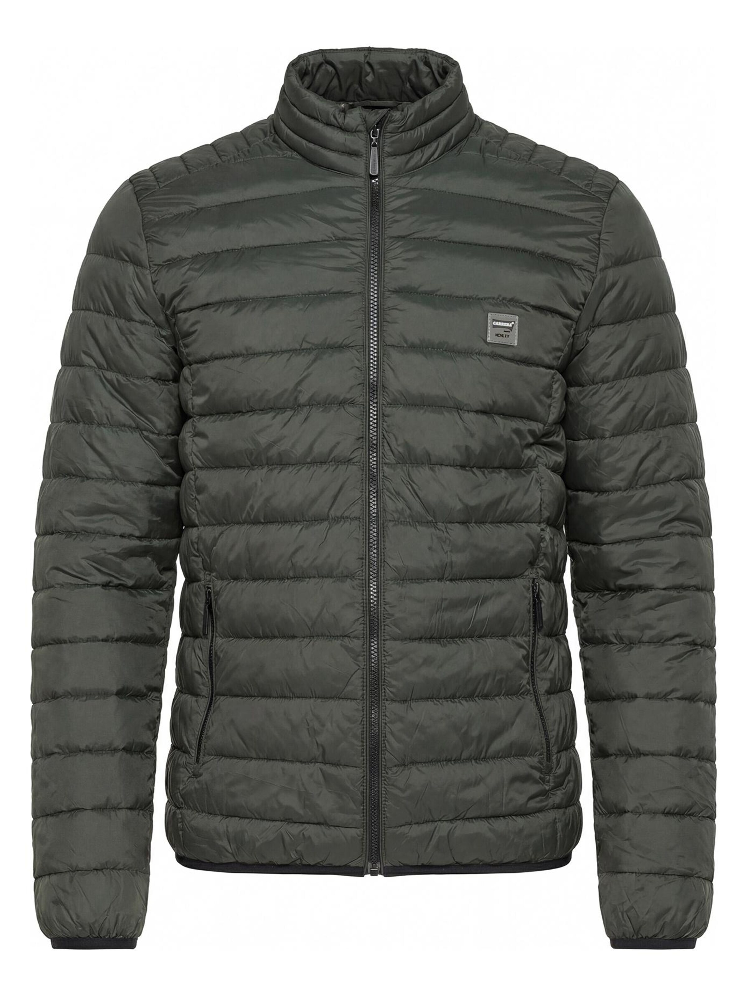 Carrera Jeans Outdoor jacket 'Upright-Collar' in Green