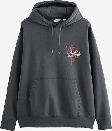 Bluză de molton de la Next pe gri: față