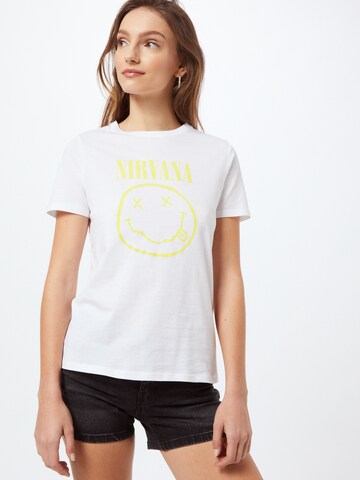 NEW LOOK Shirt 'YELLOW NIRVANA' in White: front