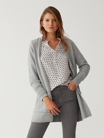 MORE & MORE Knit Cardigan in Grey: front