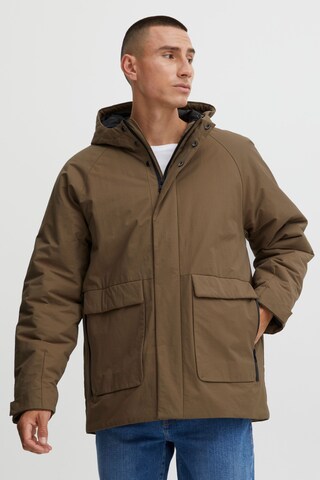 !Solid Winter Jacket 'Caden' in Brown: front