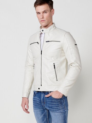 Veste mi-saison KOROSHI en blanc